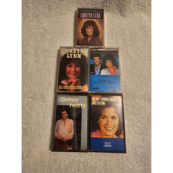 Loretta Lynn Conway Twitty Cassette Tapes Lot Country Music Vintage‎ - Picture 1 of 2